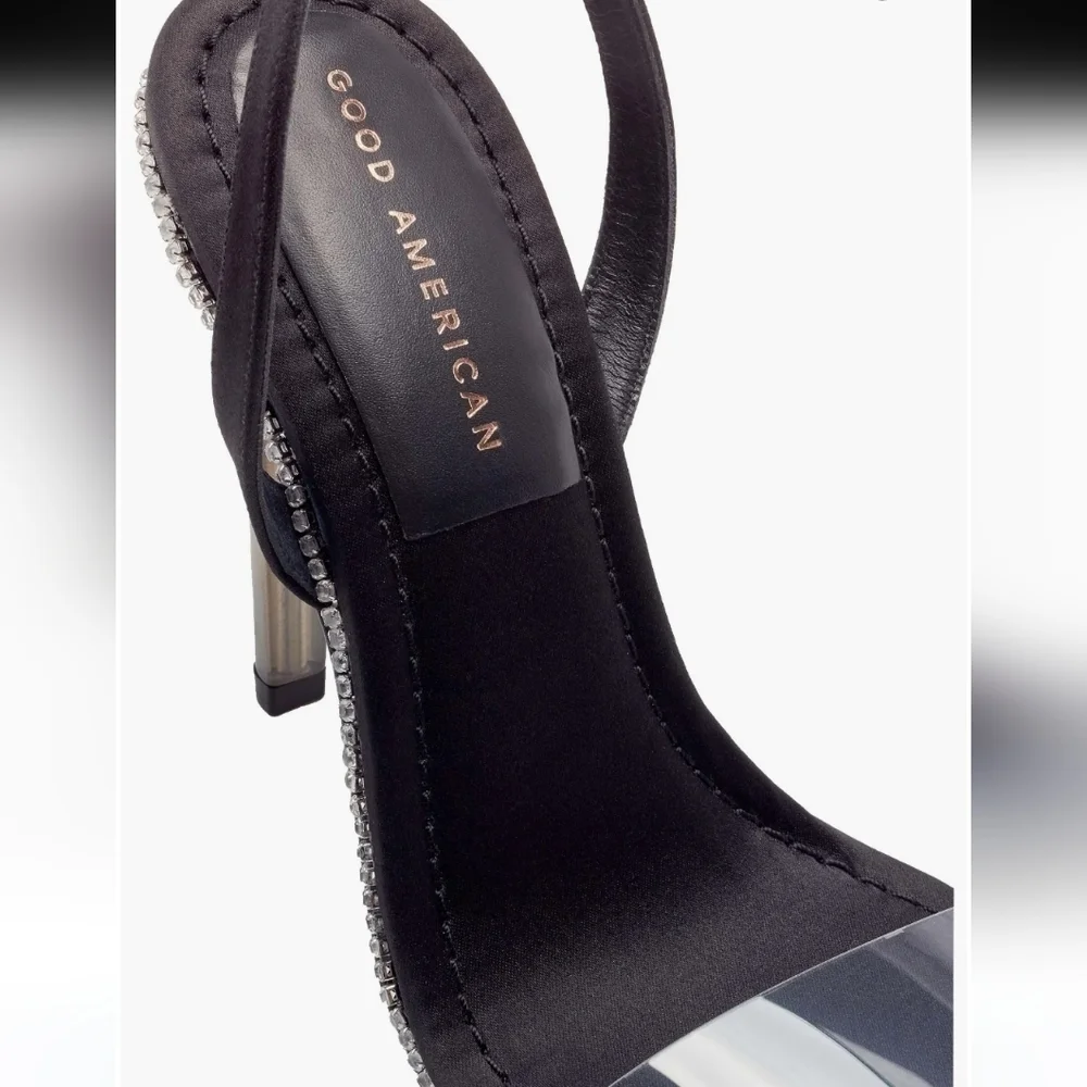 Good American Crystal Crush Lucite® Sandal - Picture 4 of 6